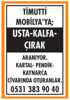 USTA KALFA ÇIRAK TİMUTTİ MOBİLYA 
